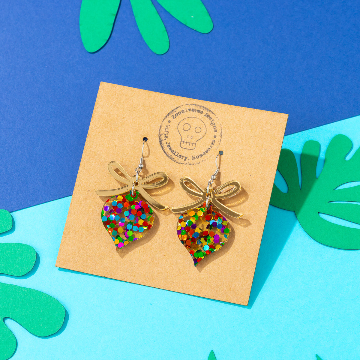 Bow and Ornament Earrings