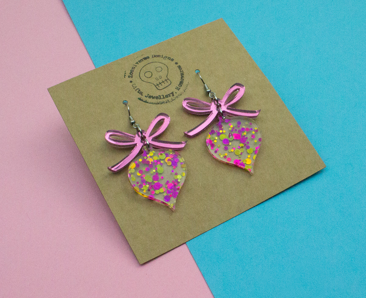 Bow and Ornament Earrings