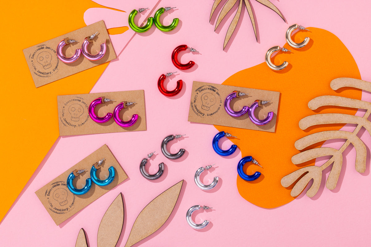 Coloured Acrylic Hoops