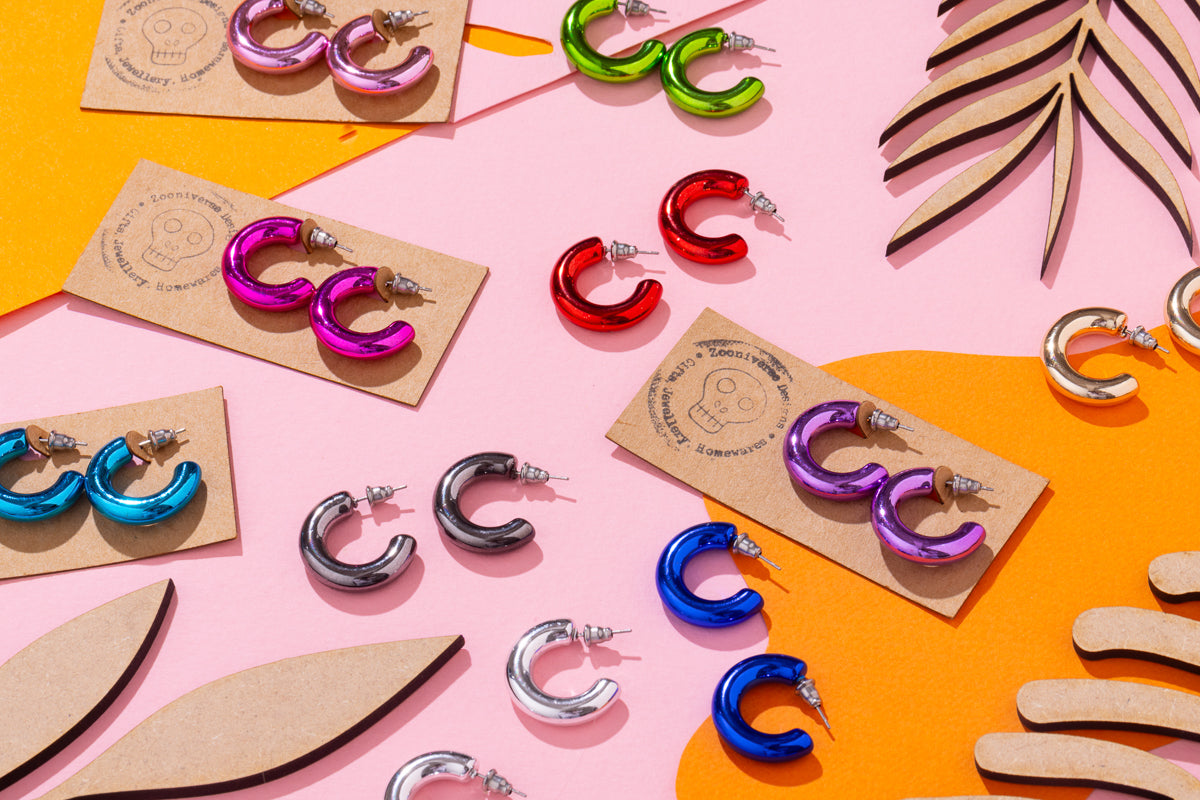 Coloured Acrylic Hoops