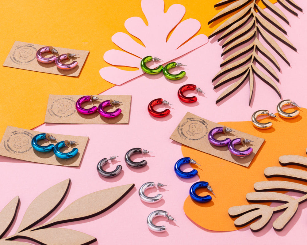 Coloured Acrylic Hoops