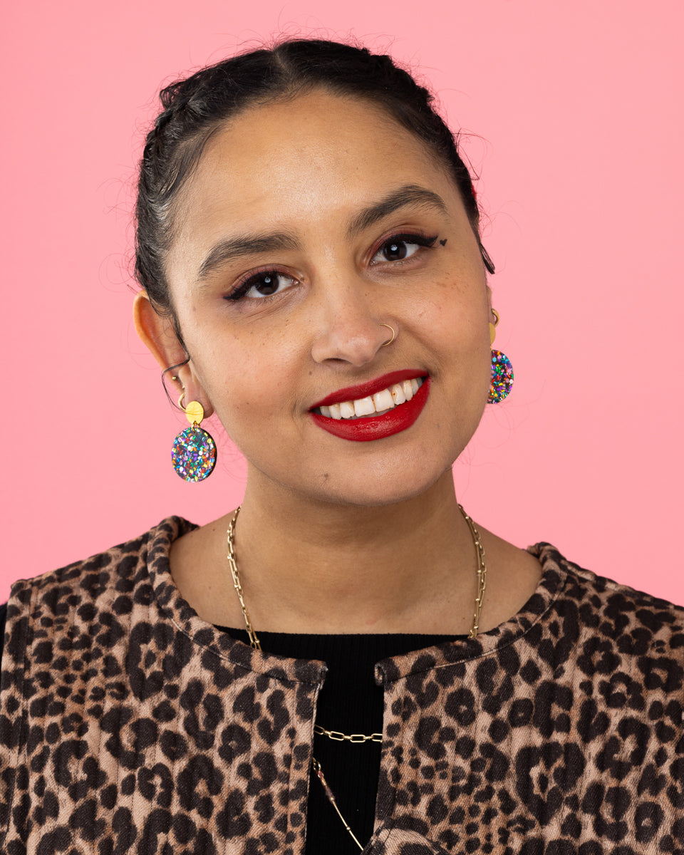 Confetti Circle Earrings