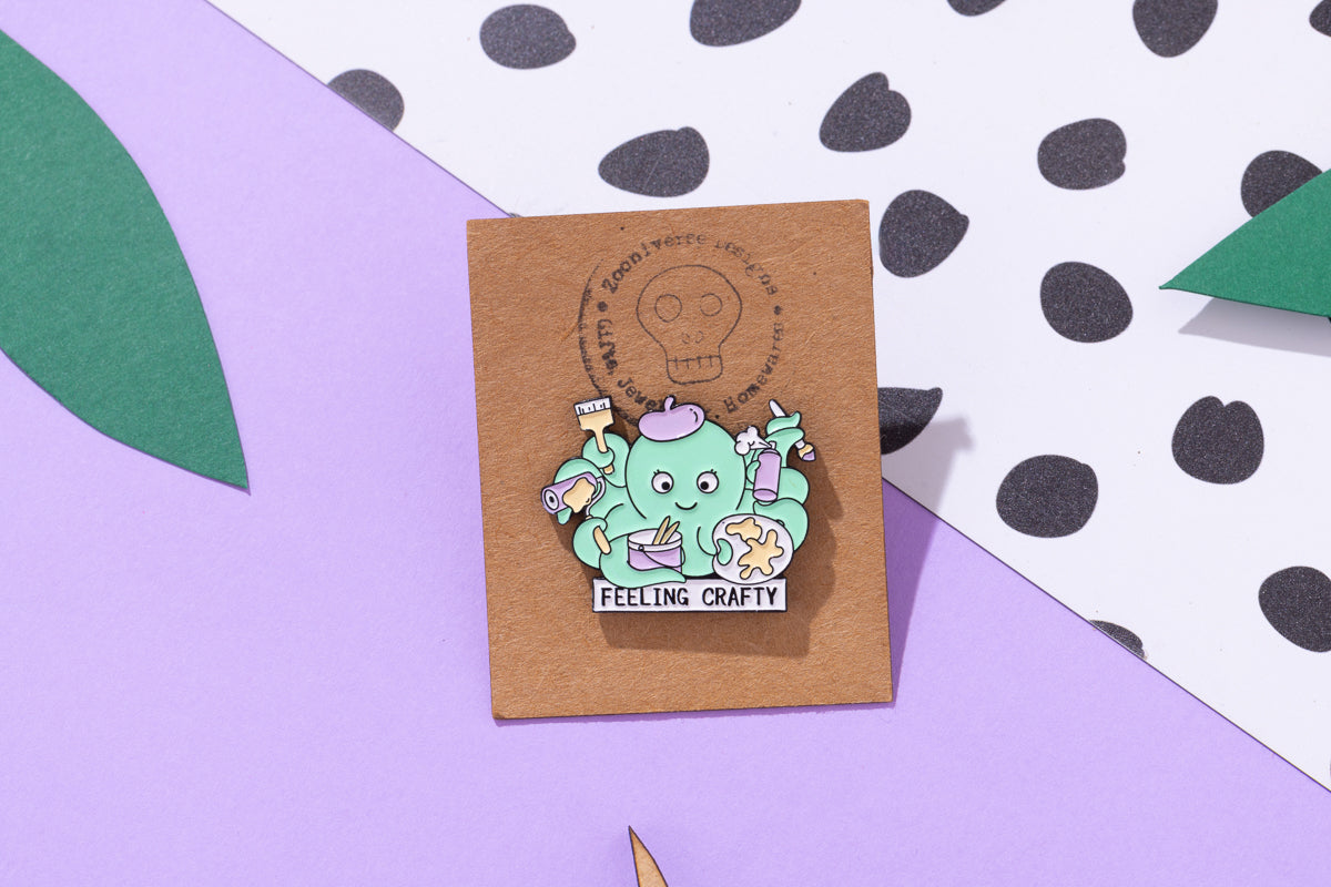Feeling Crafty Octopus Enamel Pin
