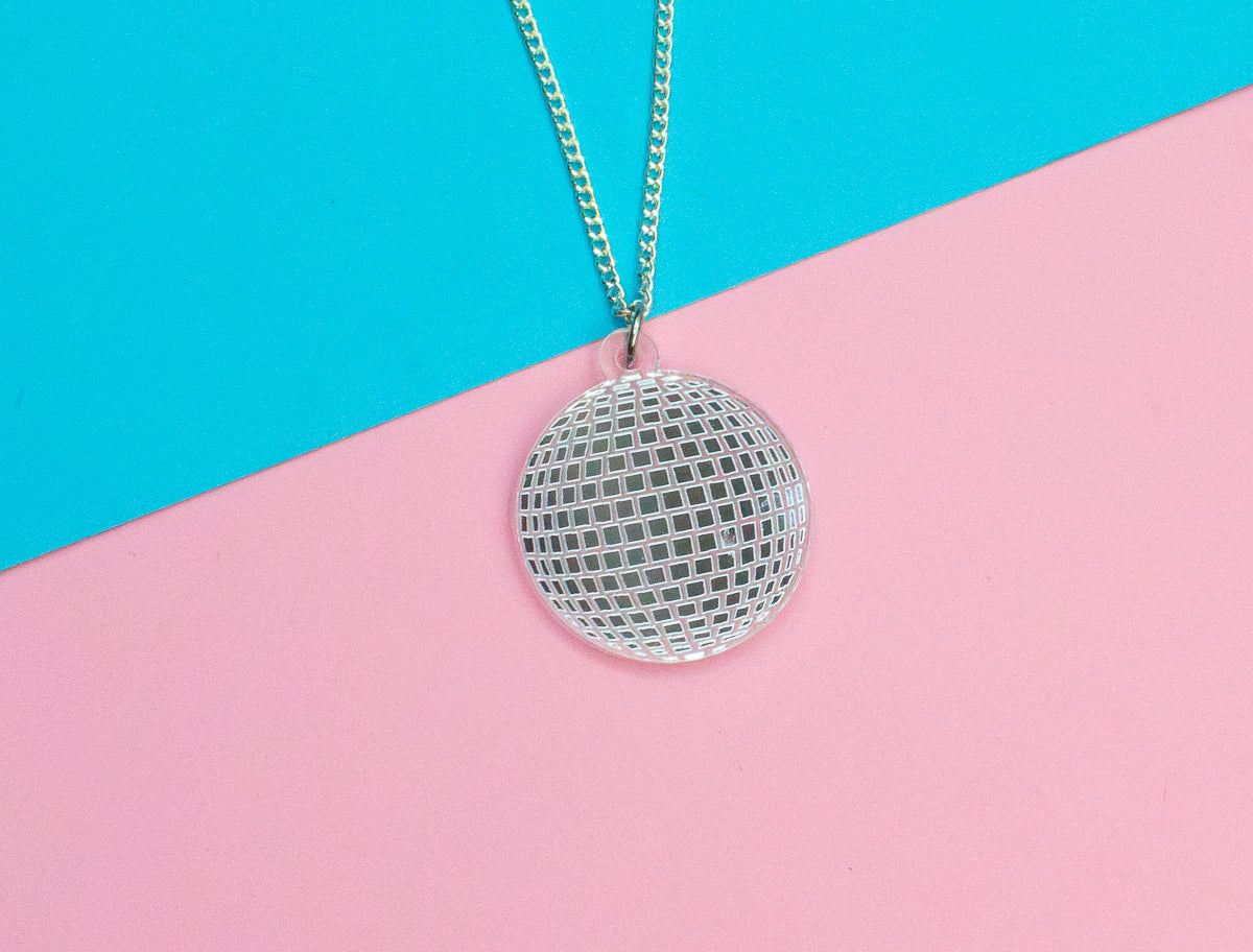 Disco Ball Necklace