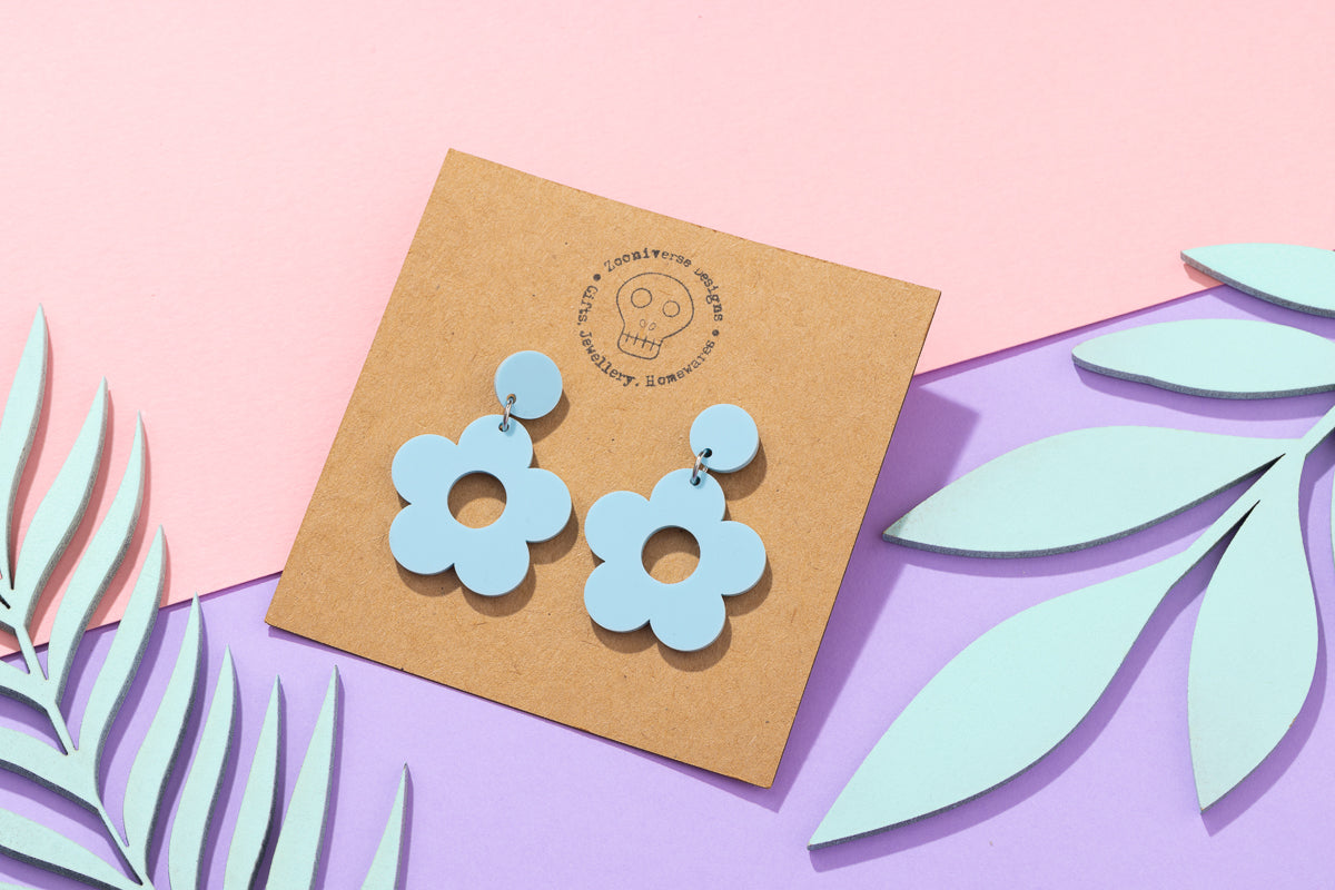 Flower power sixties earrings