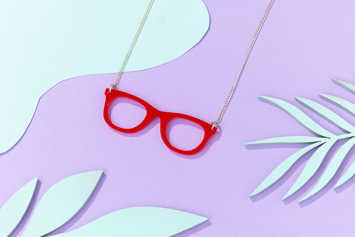 Geek Glasses Necklace