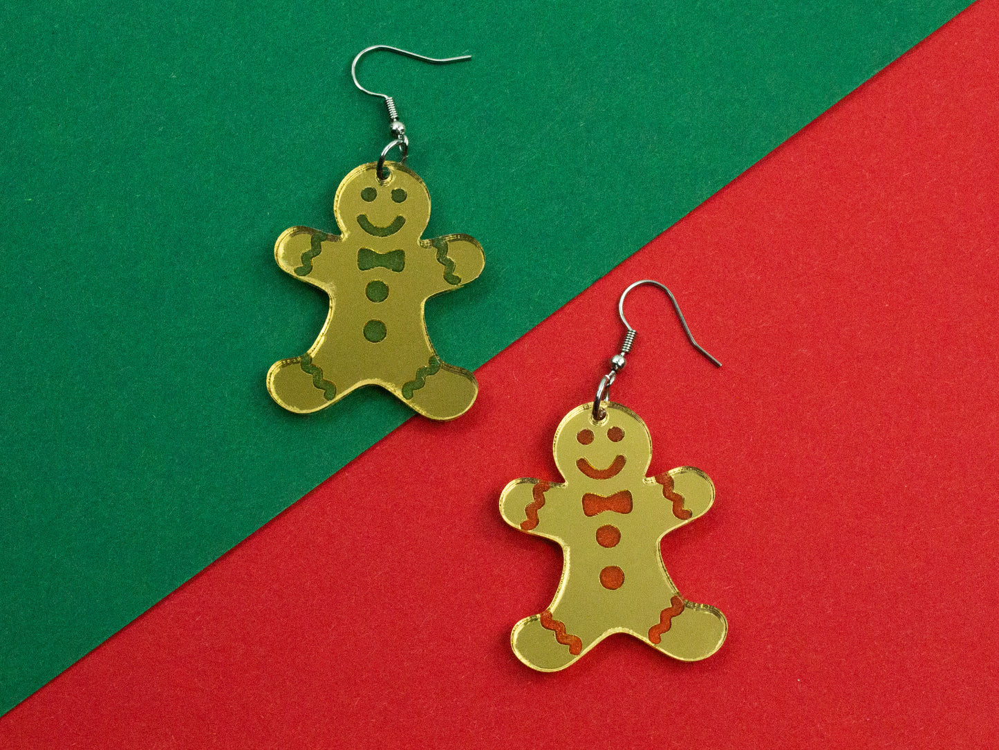 Gingerbread Man Earrings