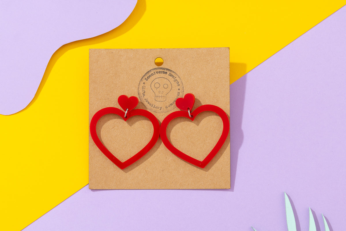 Heart Cut Out Earrings