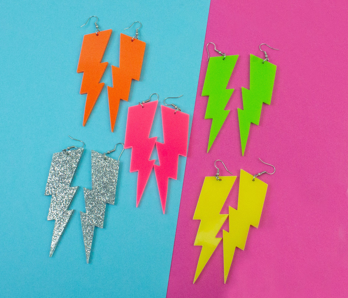 Lightning Bolt Statement Earrings