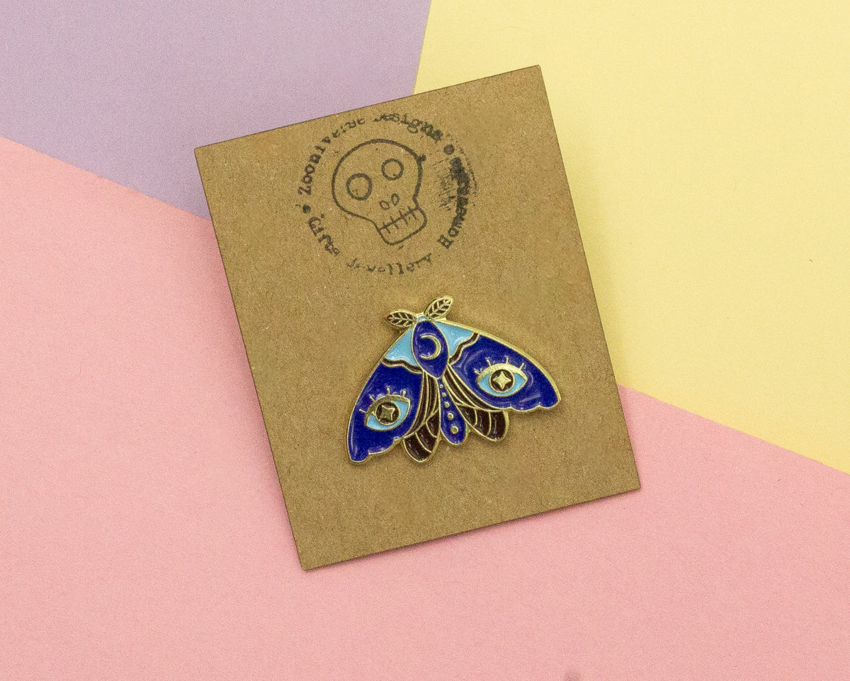 Moth Enamel Pin