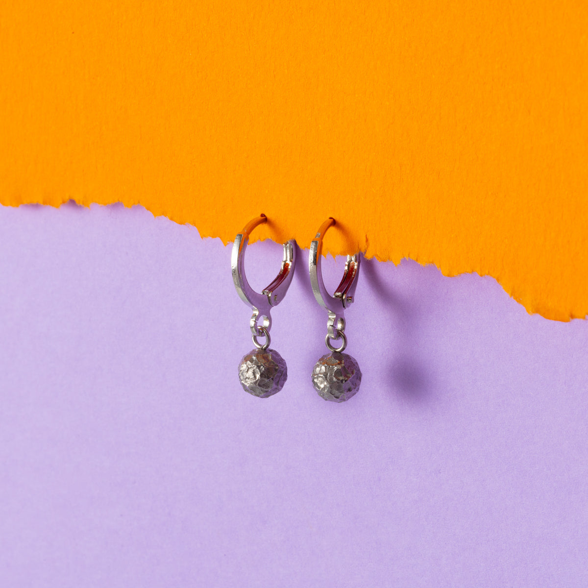 Planet Silver Huggie Hoops