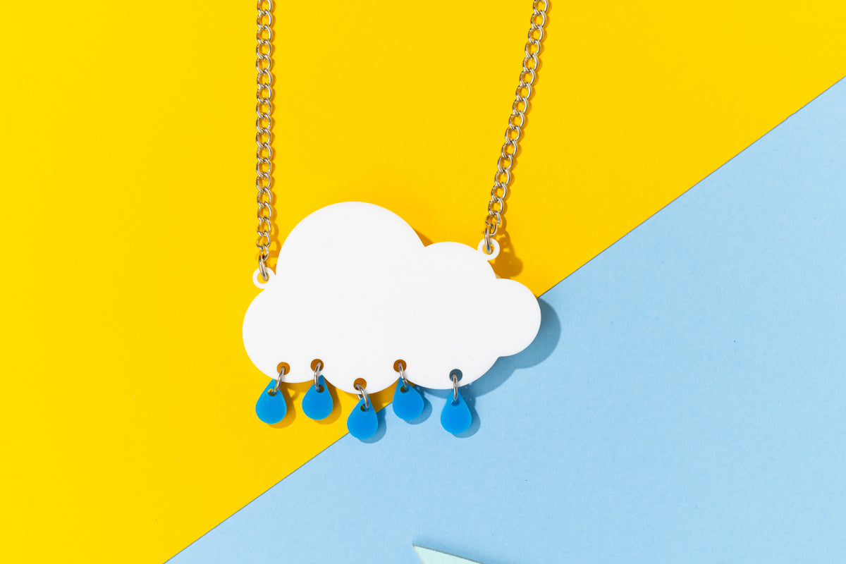Rain Cloud Necklace