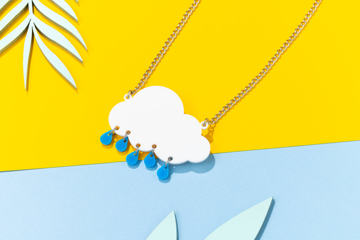 Rain Cloud Necklace