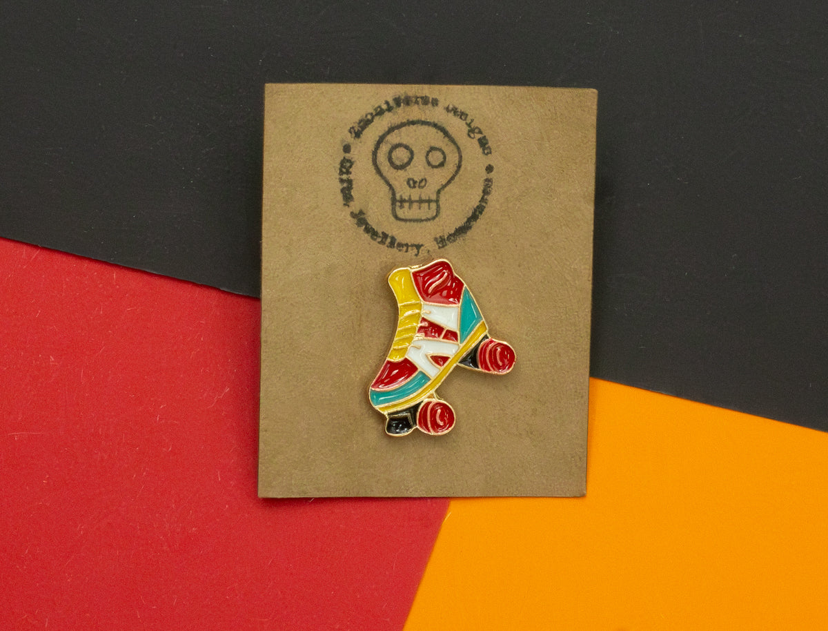 Rollerskate Enamel Pin