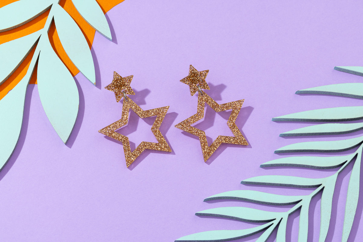 Star Cut Out Earrings