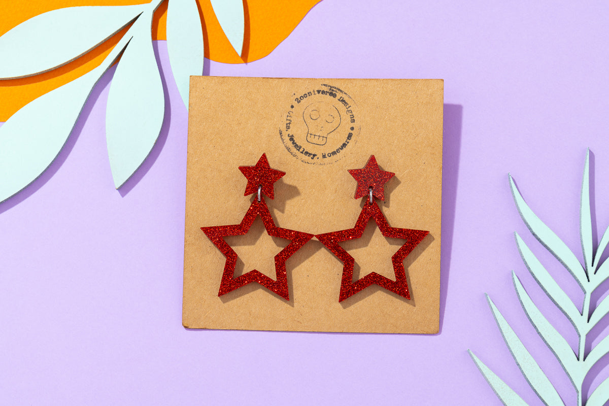 Star Cut Out Earrings