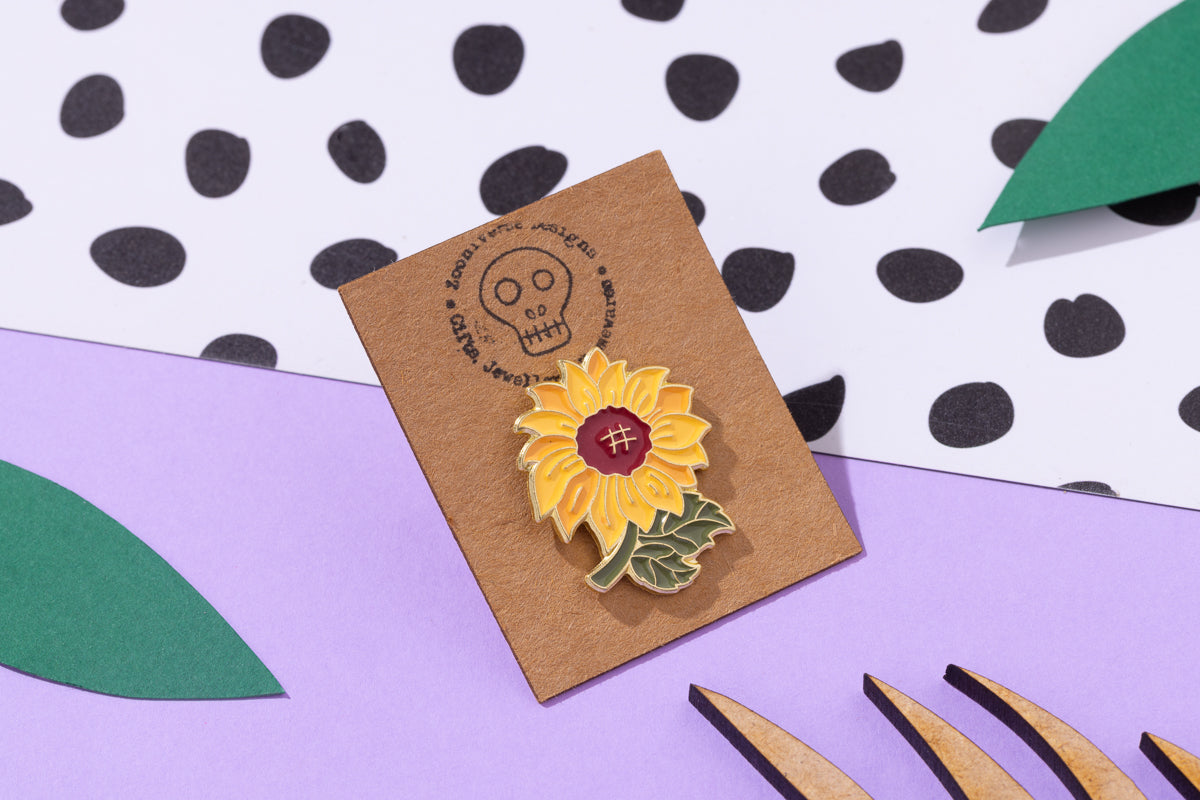 Sunflower Enamel Pin