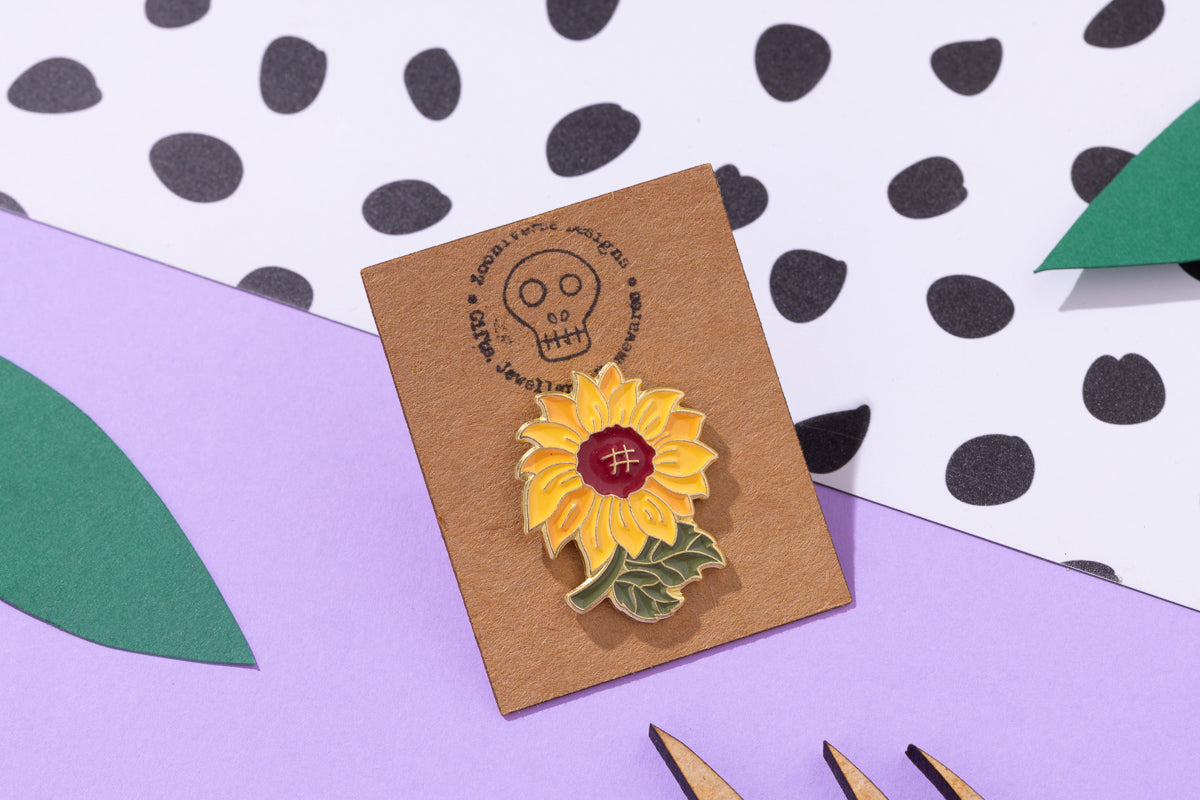 Sunflower Enamel Pin