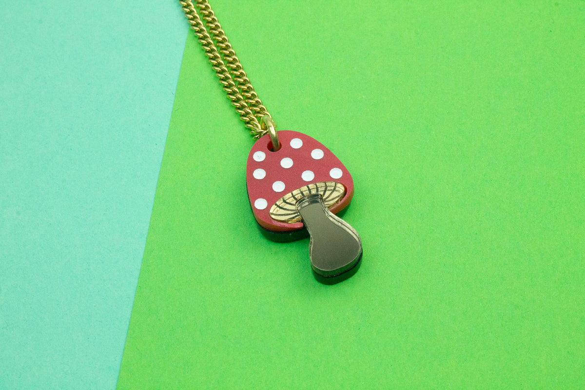 Toadstool Necklace