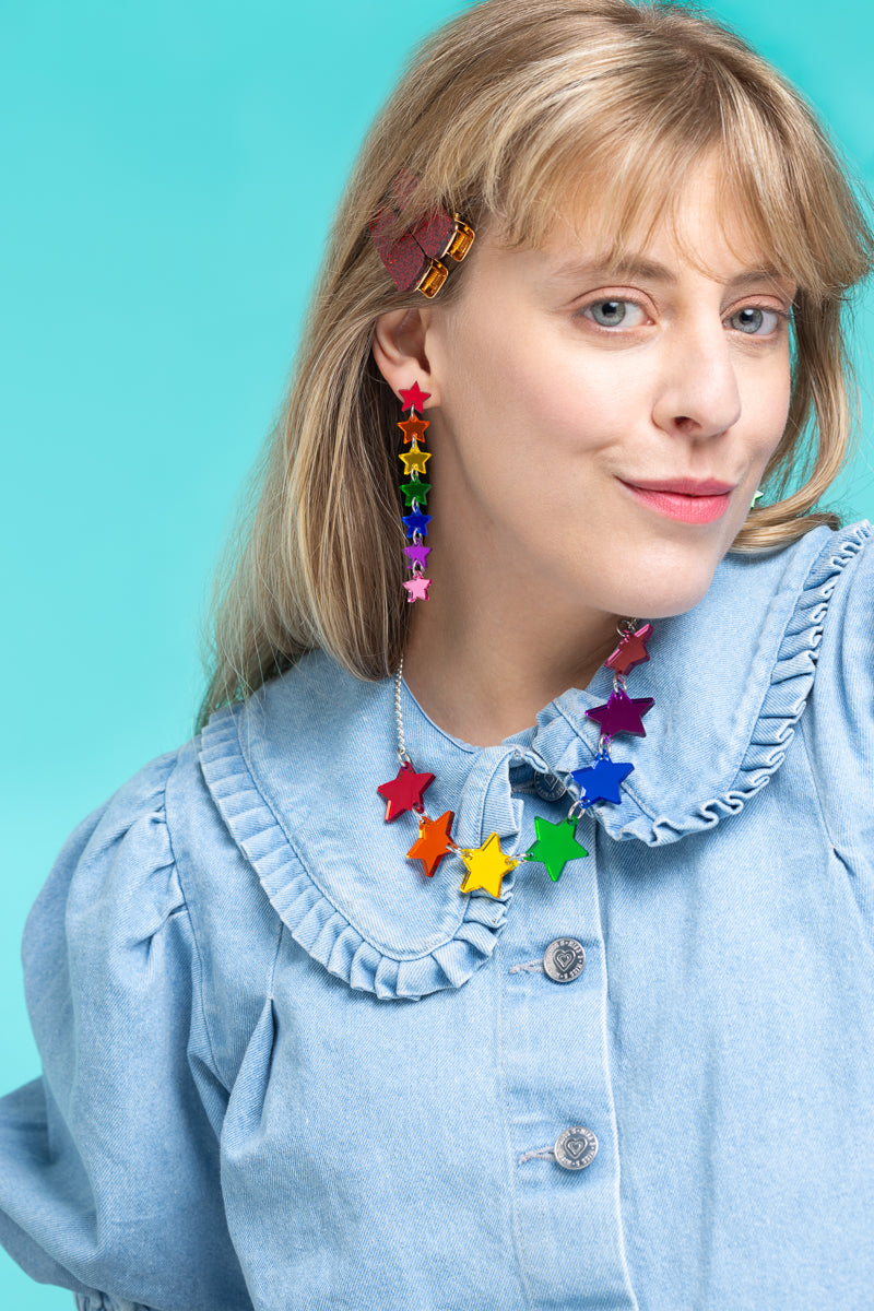 Pride Multi Star Earrings