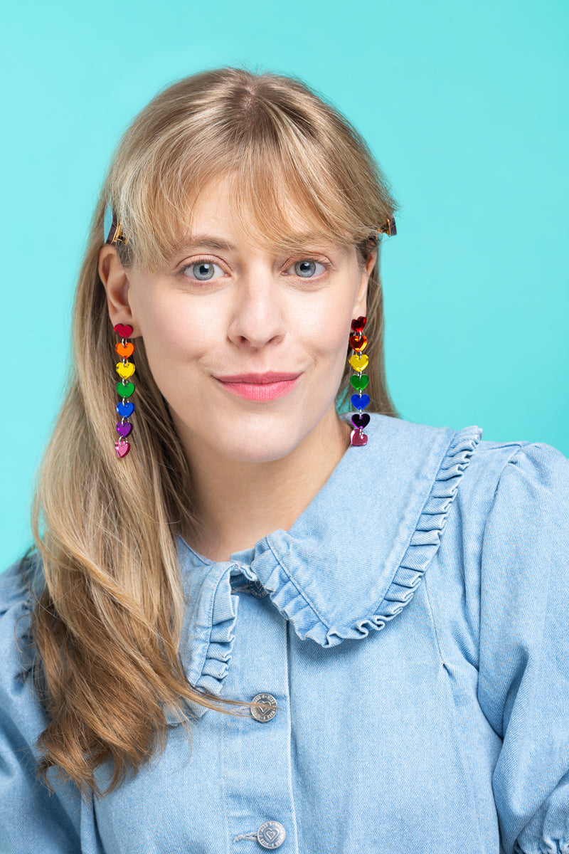 Pride Multi Heart Earrings