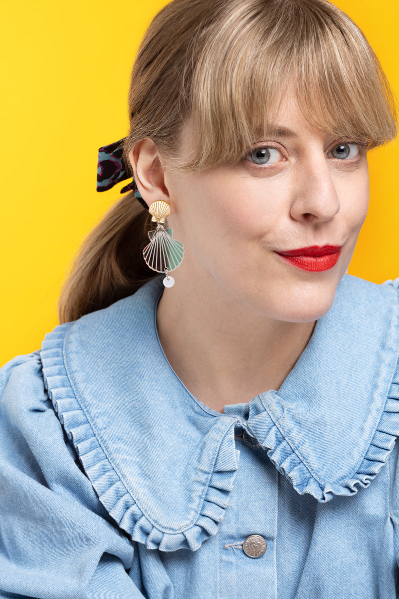 Shell Iridescent Earrings