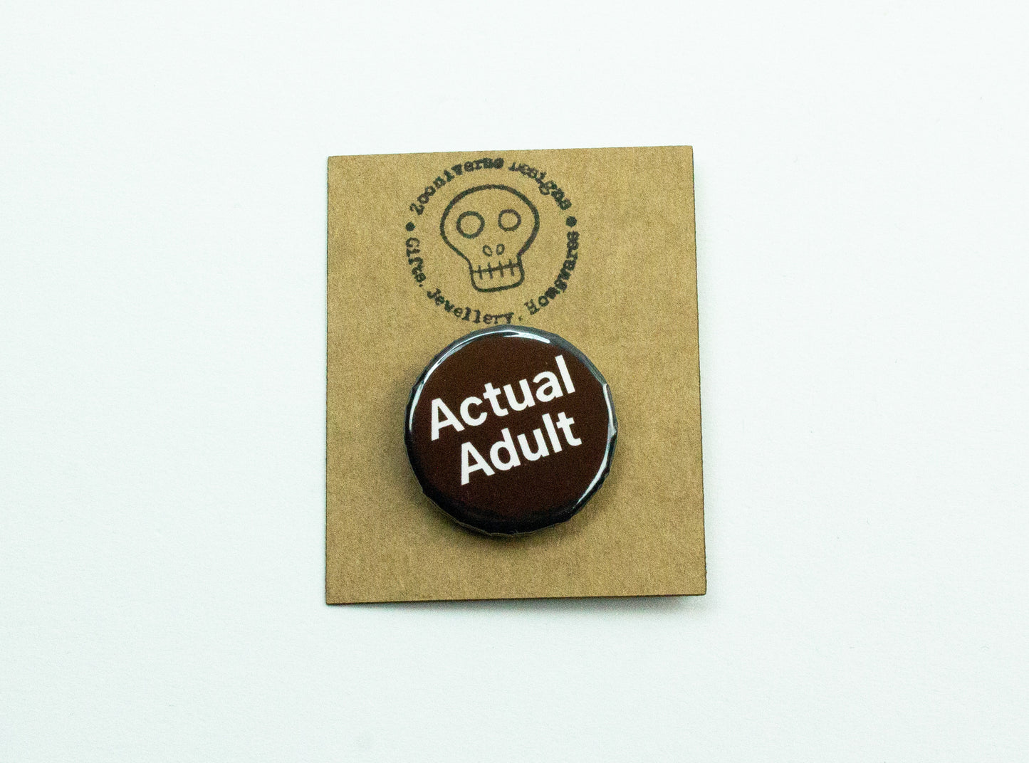 Actual Adult 25mm Button Badge