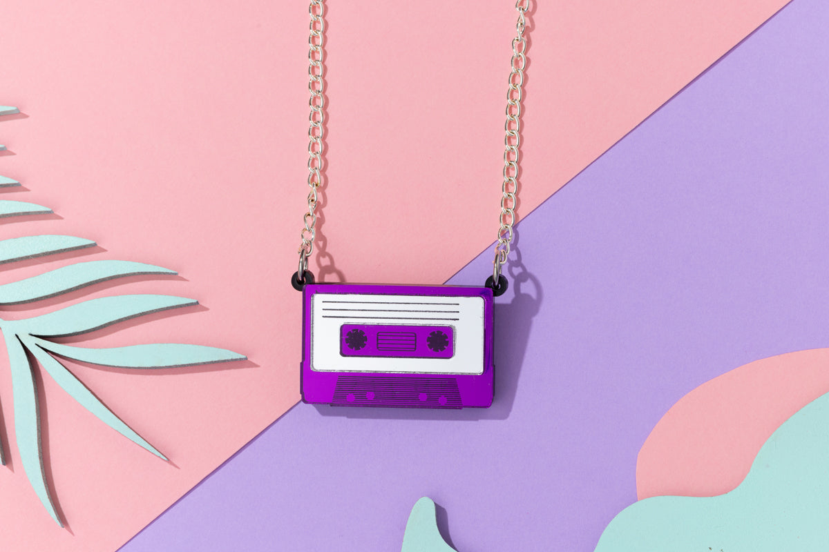 Cassette Tape Retro Necklace