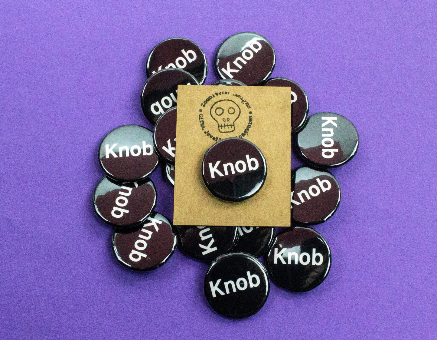 Knob 25mm Button Badge