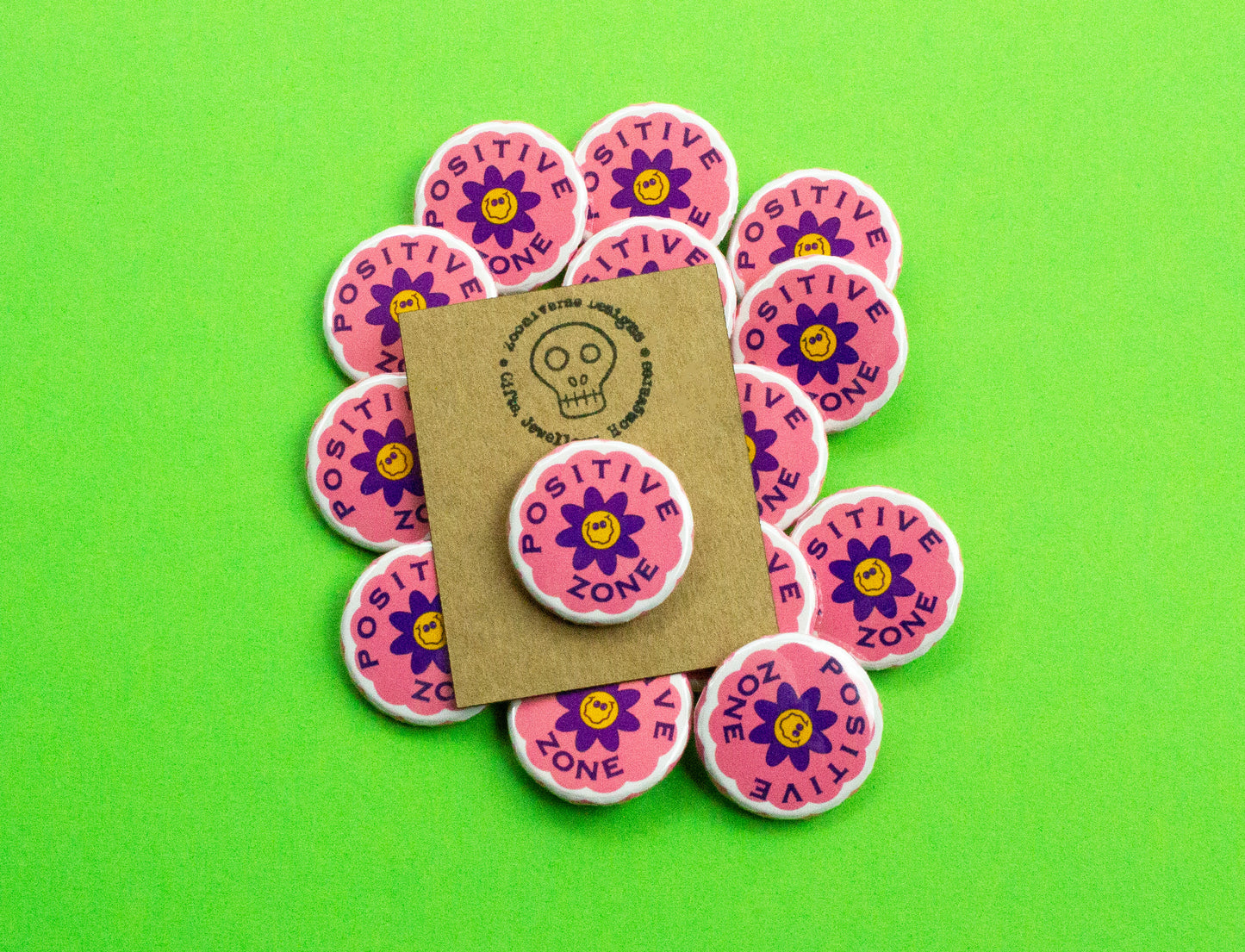 Positive Zone 25mm Button Badge
