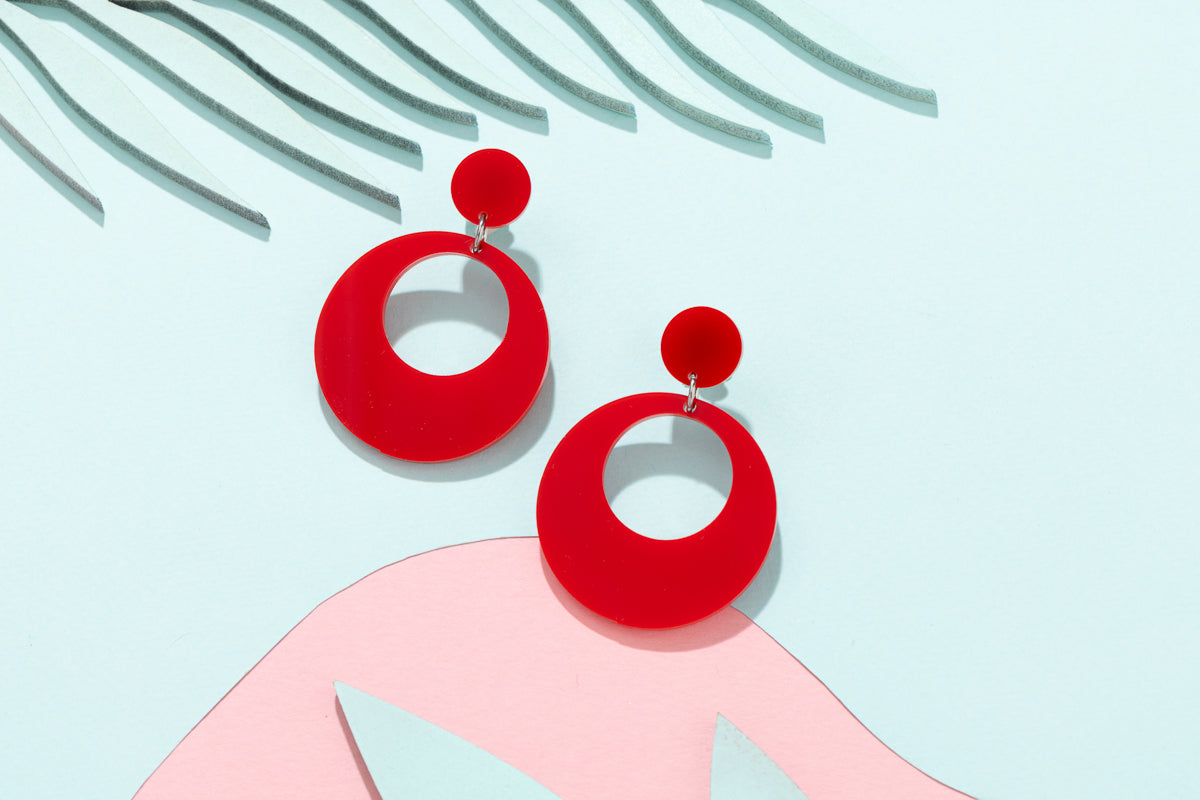 Sixties Circle Earrings
