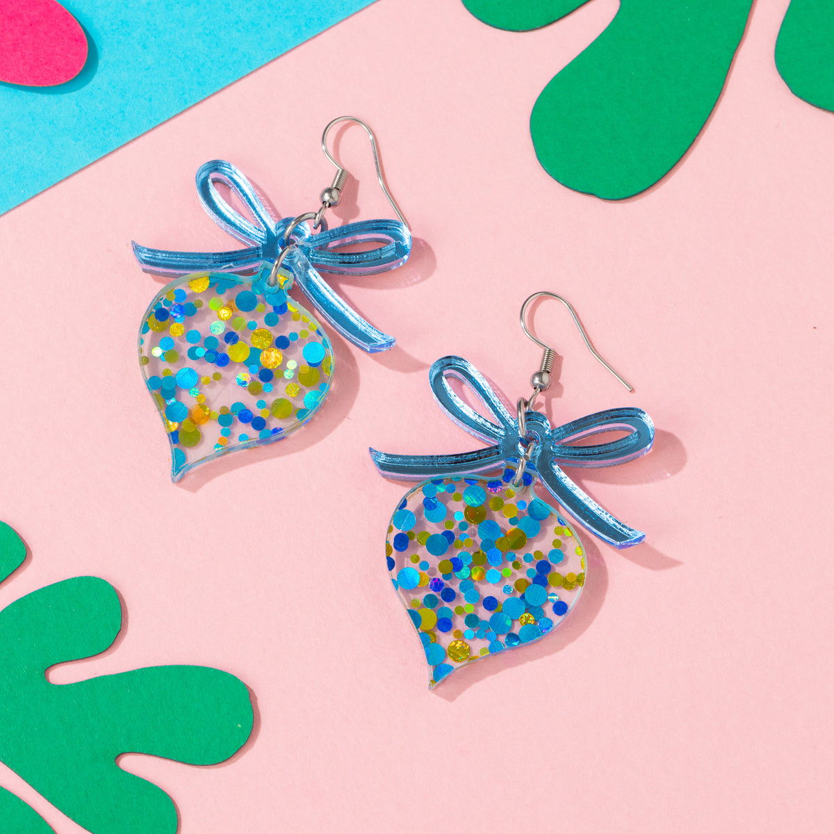 Bow and Ornament Earrings