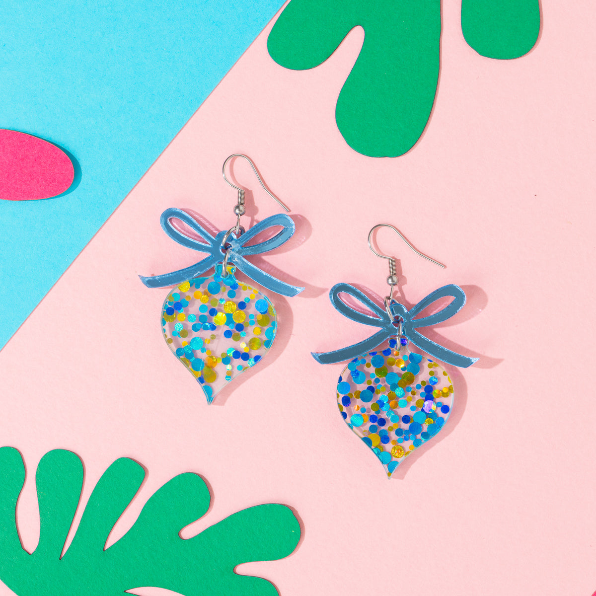 Bow and Ornament Earrings