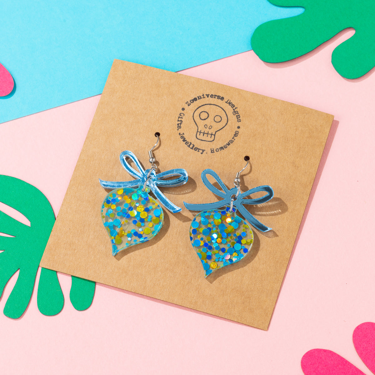 Bow and Ornament Earrings