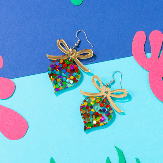Bow and Ornament Earrings