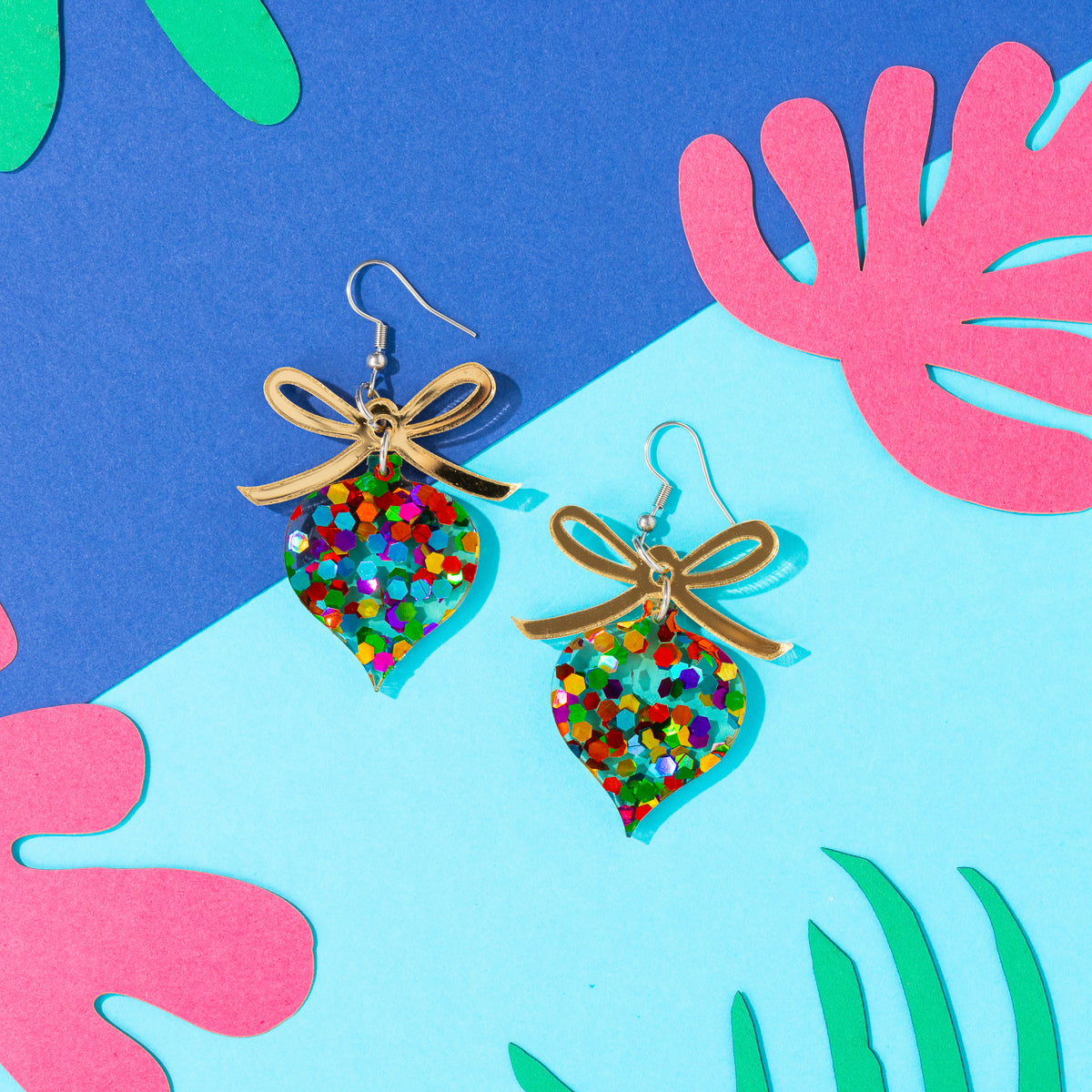 Bow and Ornament Earrings