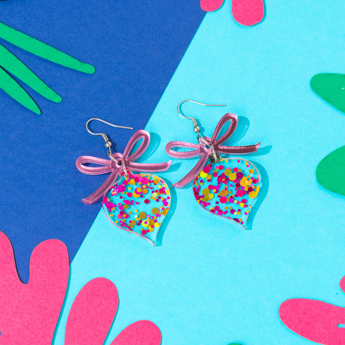 Bow and Ornament Earrings