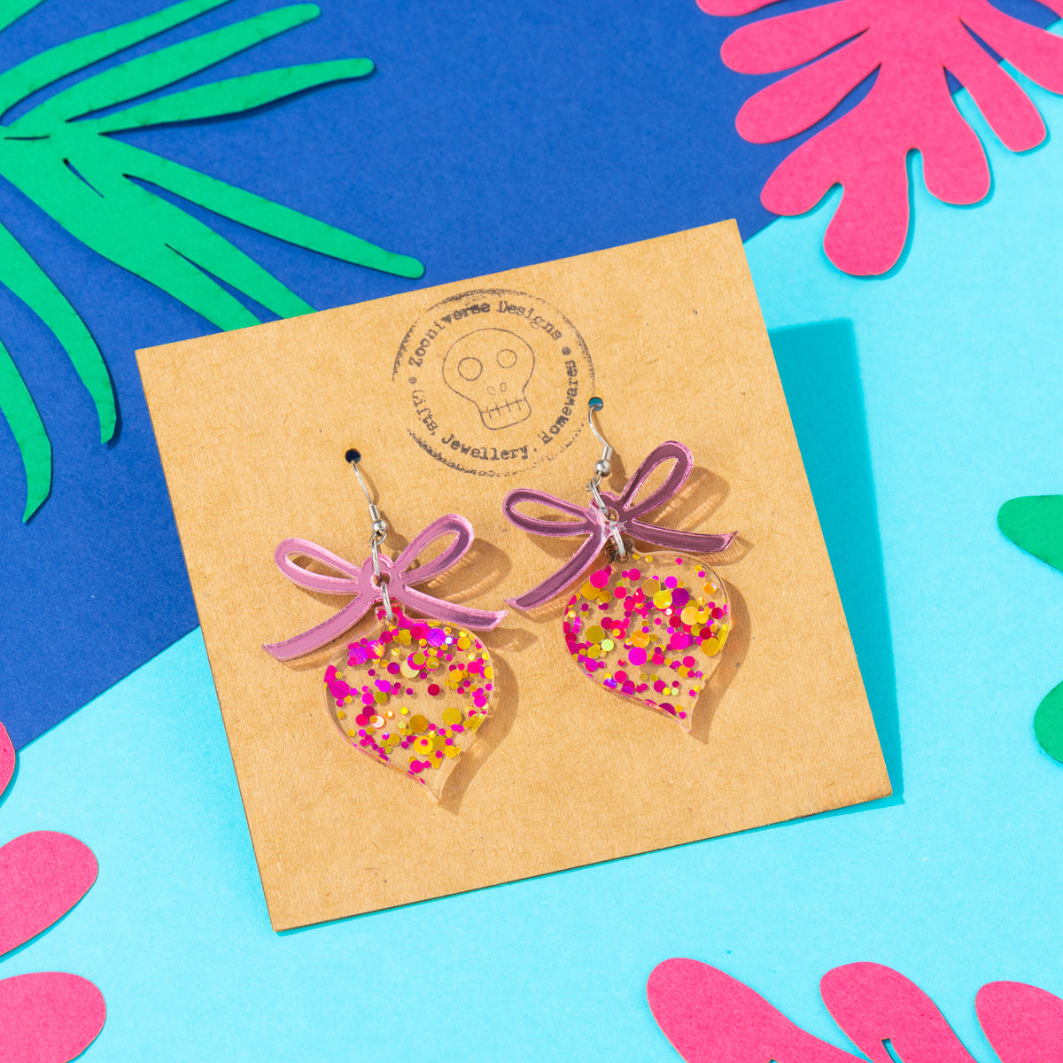 Bow and Ornament Earrings