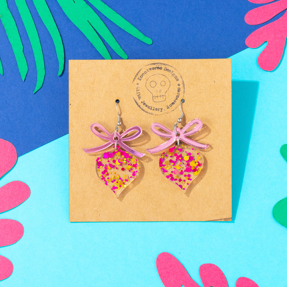 Bow and Ornament Earrings
