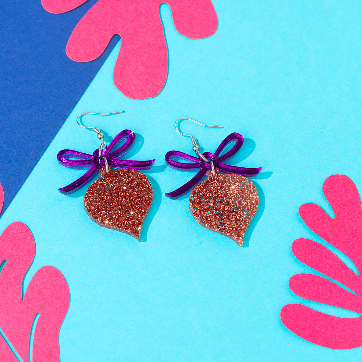 Bow and Ornament Earrings