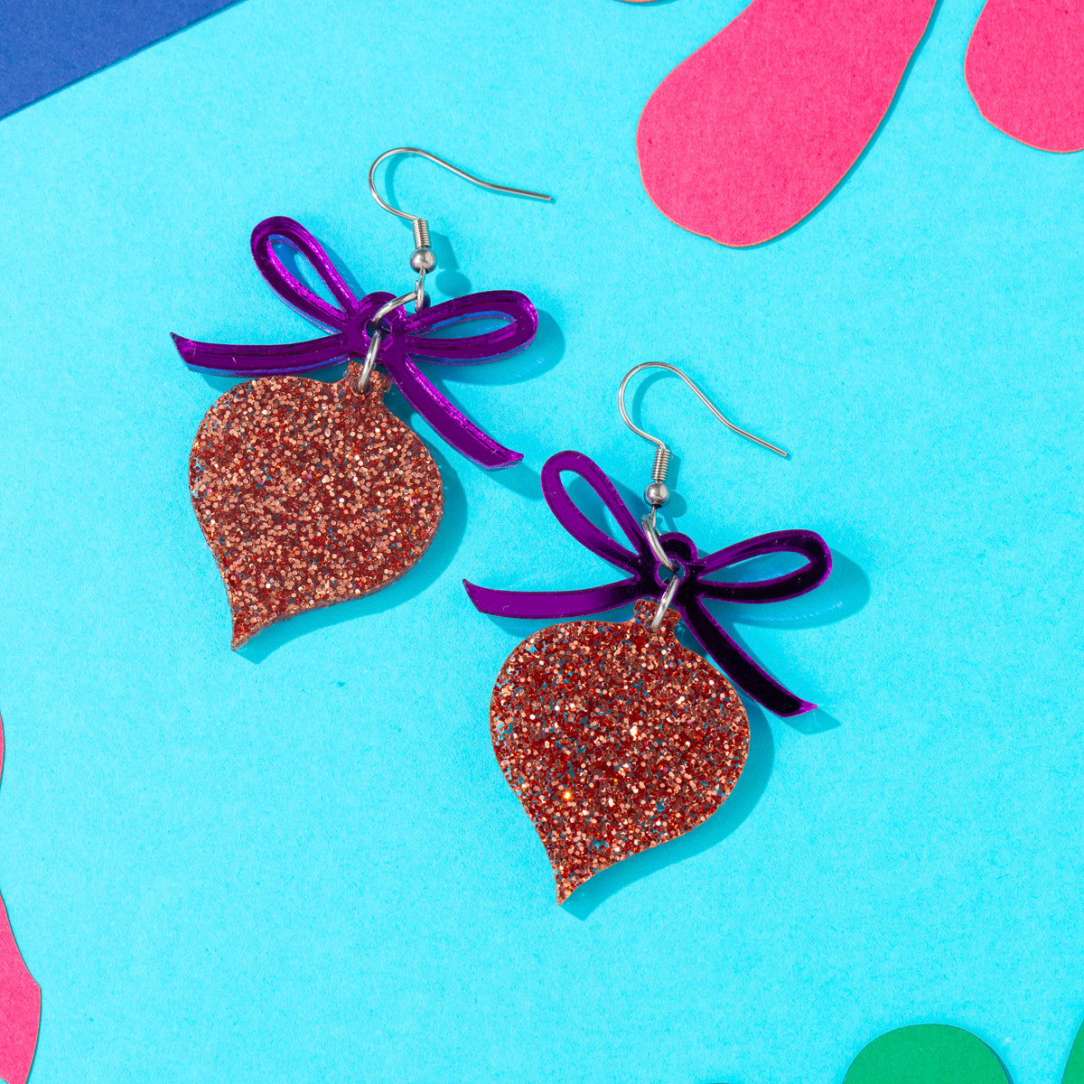Bow and Ornament Earrings