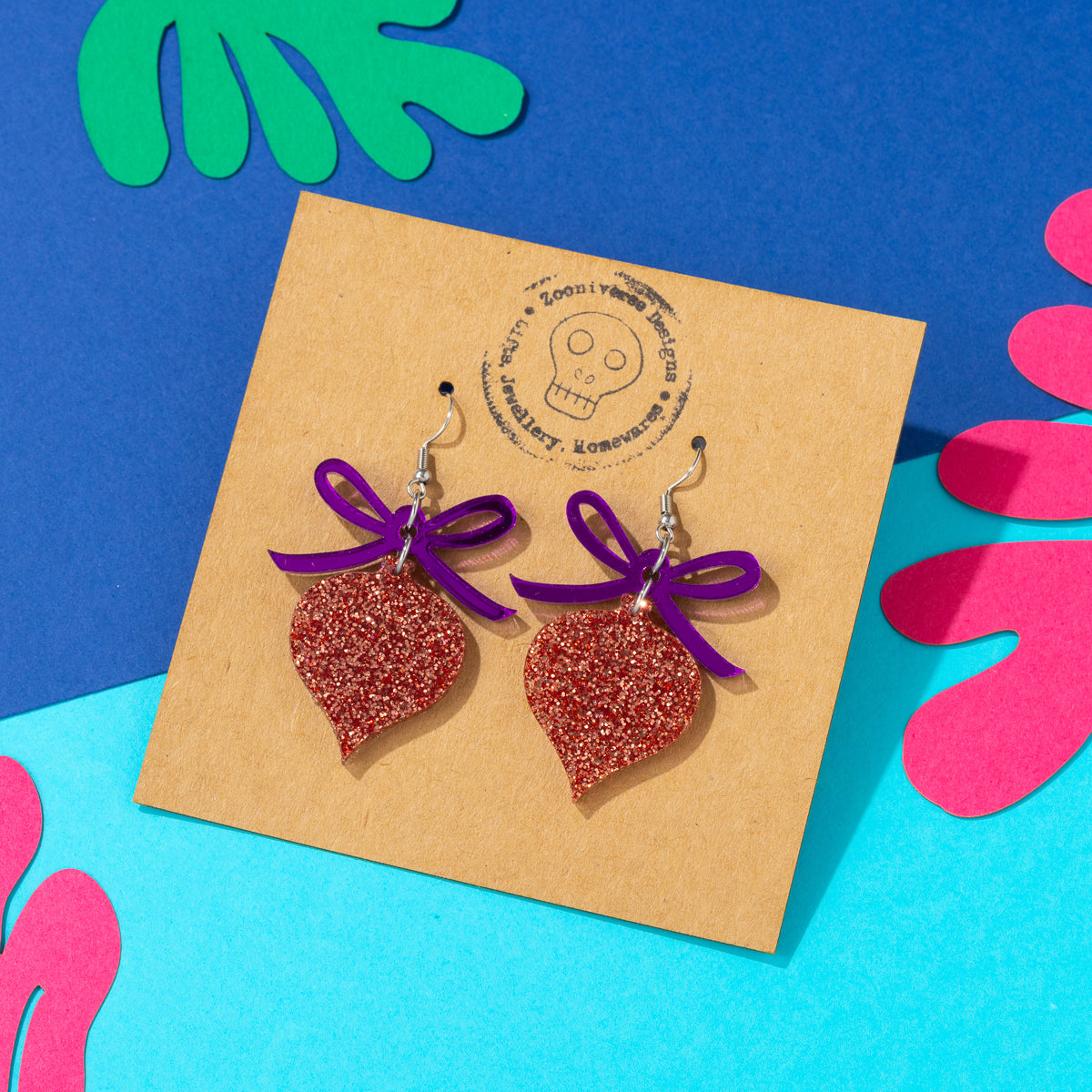 Bow and Ornament Earrings