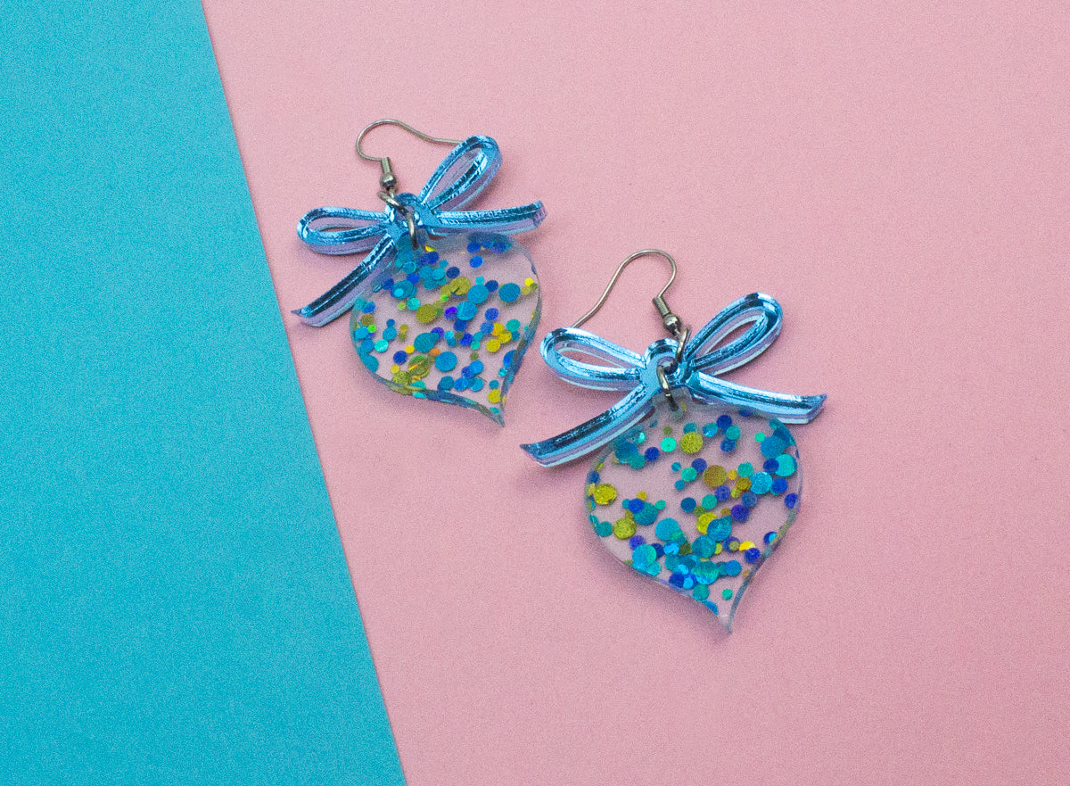 Bow and Ornament Earrings
