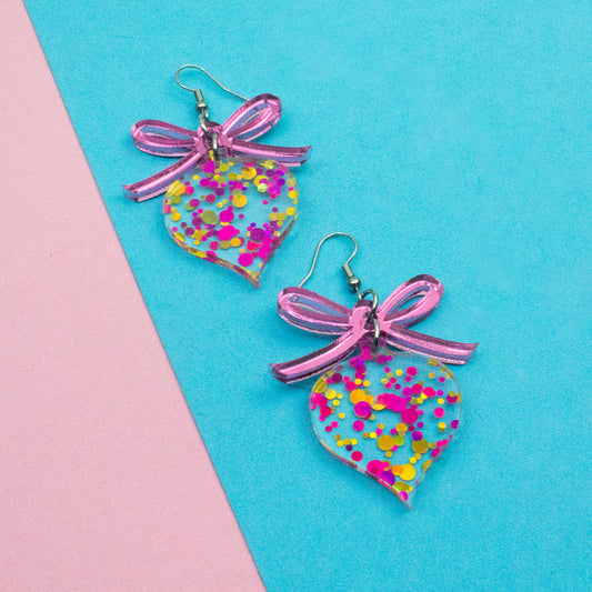 Bow and Ornament Earrings
