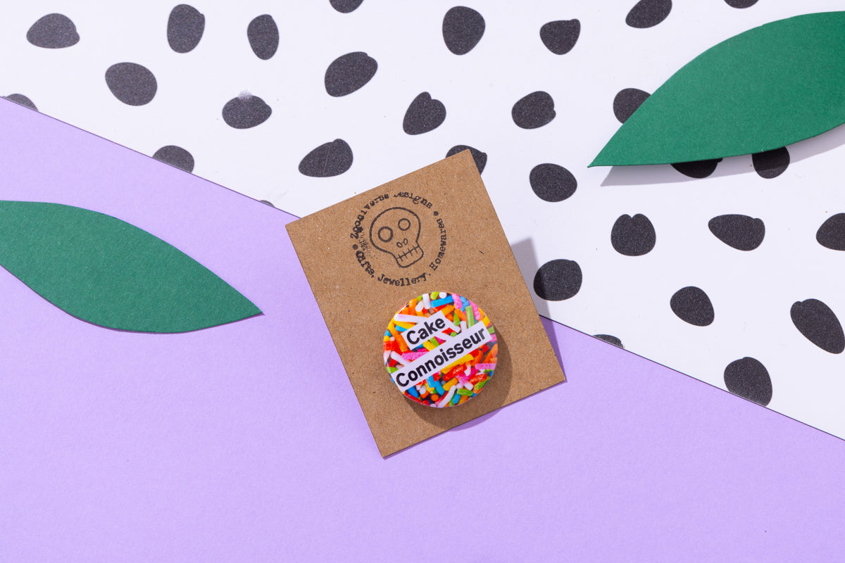 Cake Connoisseur 25mm Button Badge