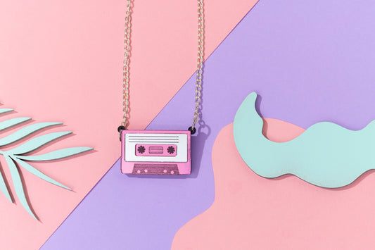 Cassette Tape Retro Necklace