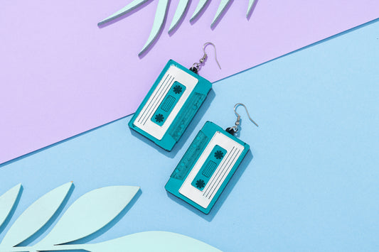Cassette Tape Vintage Earrings