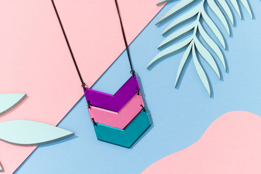 Chevron Statement Necklace