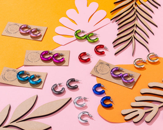 Coloured Acrylic Hoops