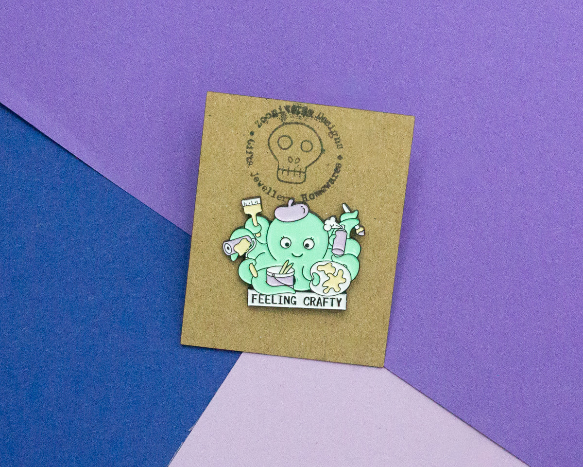 Feeling Crafty Octopus Enamel Pin
